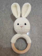 Handmade Bunny Pacifier Chain Gift Set for Infants