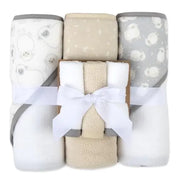 SnuggleSoft Baby Hooded Towel & Washcloth Set