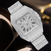 Square Diamond Quartz Watch