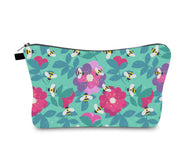 Cute Floral Bee Makeup Bag